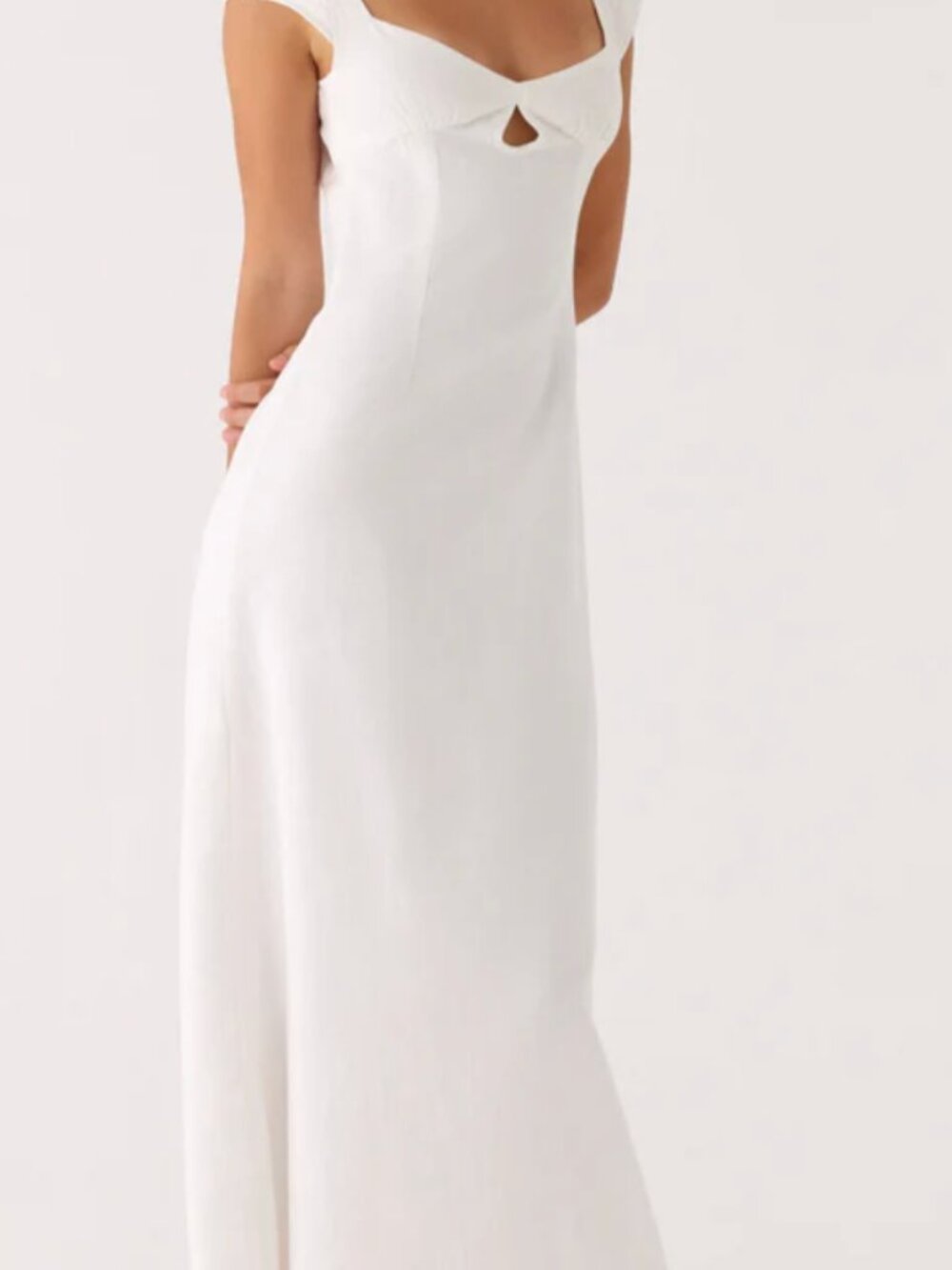 Never Really Over Maxi Dress White - Picture 4 of 4